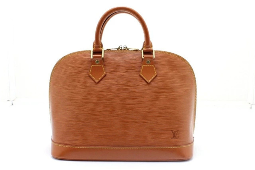 LOUIS VUITTON Alma Handbag Epi Leather Zipang Gold